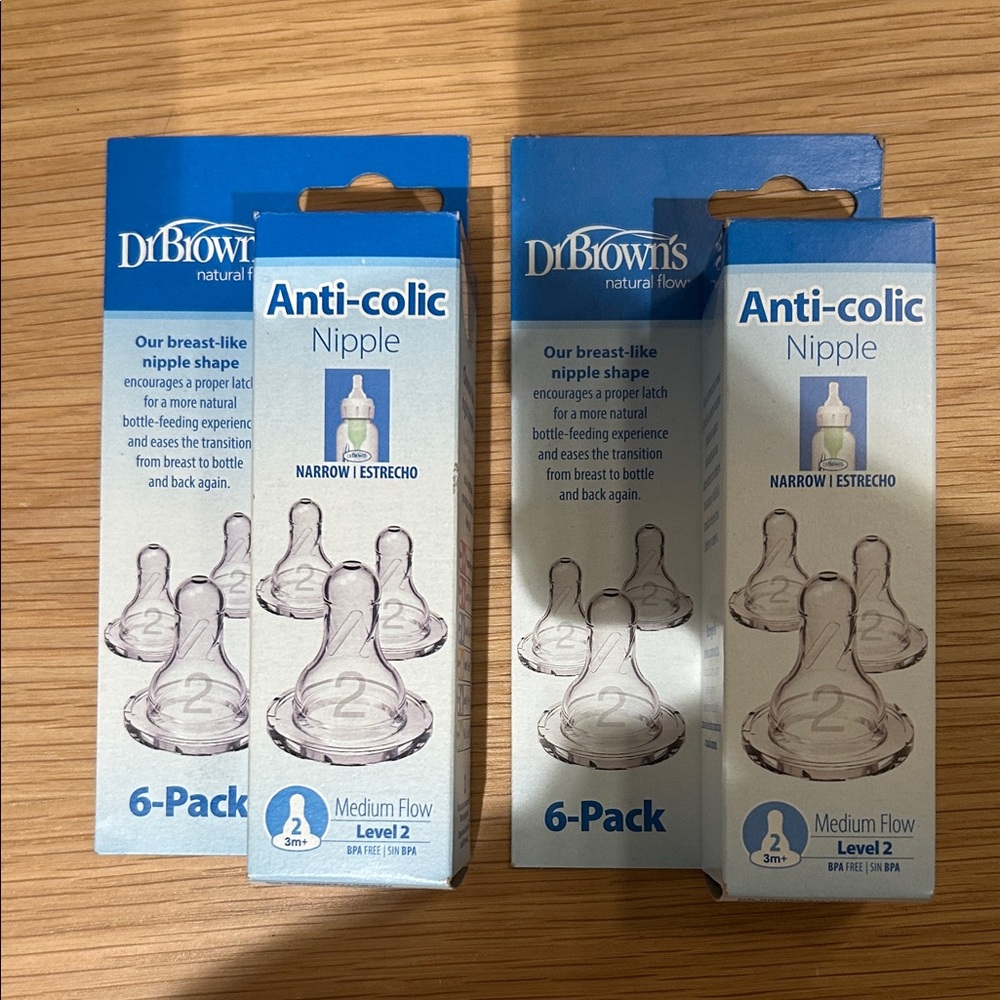 Dr. Brown's Anti-Colic Nipple 6-Pack